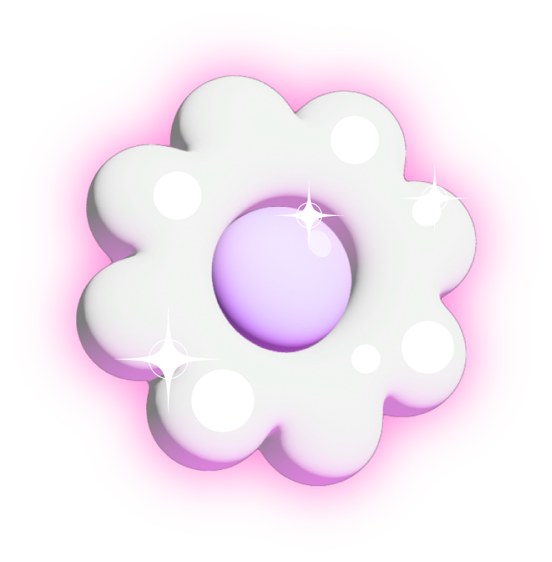 3D Flower Left